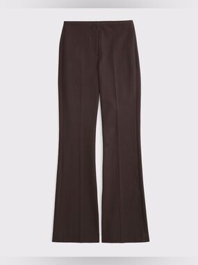 Abercrombie A&F Forme Bootcut Pant Dark Brown Coffee 24 Long